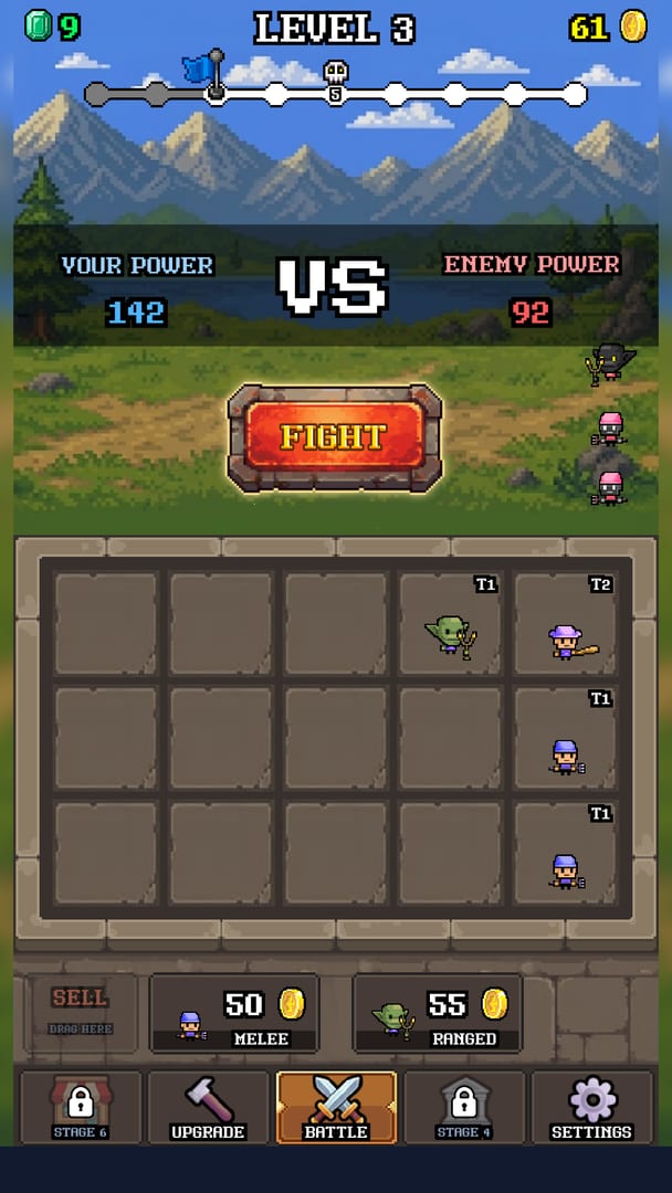 Screenshot 1 - gameplay of Merge Champions